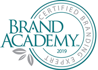 Brand Academy Certified Branding Expert seal.