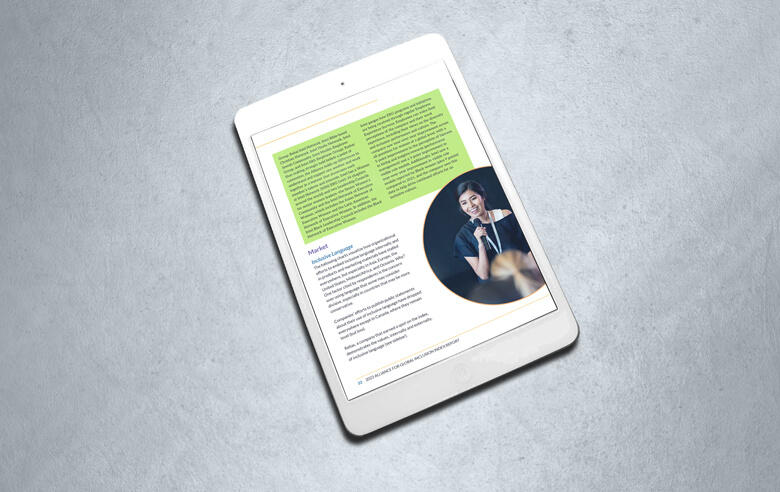 Page layout with sidebar and large circular photo.
