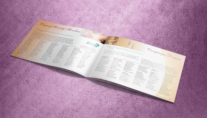 nonprofit annual report design spread