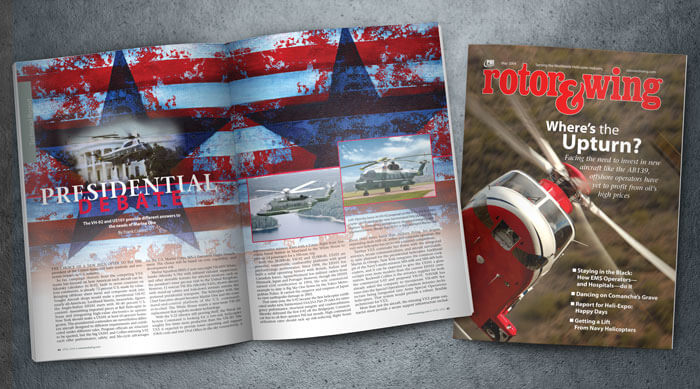 Rotor & Wing magazine design and layout | Gratzer Graphics LLC